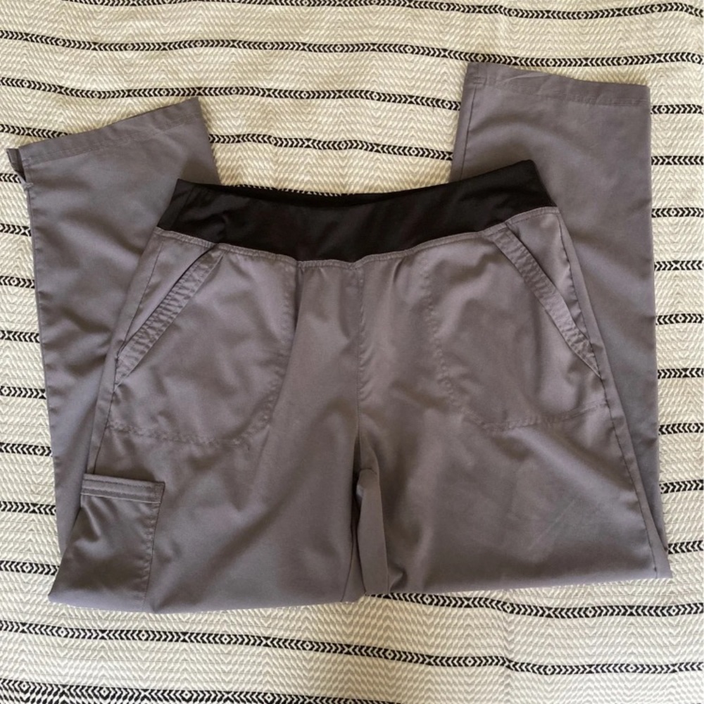 Gray scrub pants